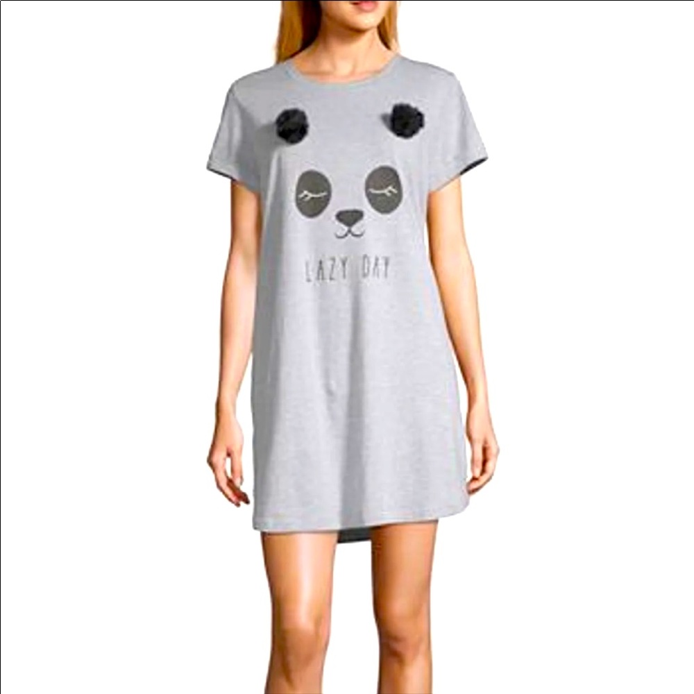 Panda Lazy Day nightshirt sz M a18